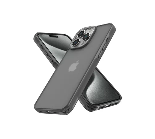 Apple iPhone 13 Pro Max Kılıf Elegant Kapak - Titan Gri