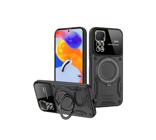 Realme 11 Pro Plus Joy Lens Standlı Kapak - Siyah