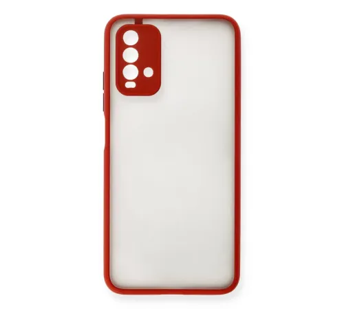 Redmi 9T Kılıf Montreal Silikon Kapak - Kırmızı