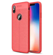 Apple iPhone X Kılıf Auto Focus Kapak - Kırmızı