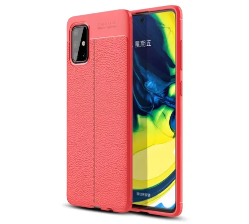 Samsung Galaxy A71 Kılıf Auto Focus Kapak - Kırmızı