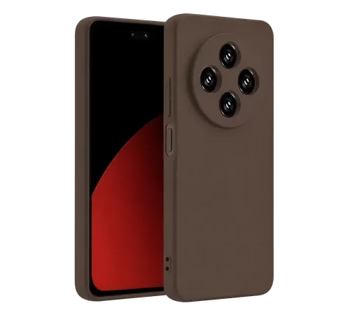 Redmi 14C Kılıf First Silikon - Kahverengi