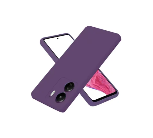 Redmi 13C Kılıf First Silikon - Mor