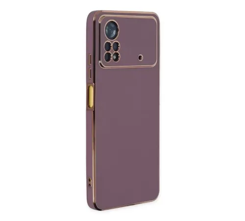 Poco X4 Pro 5G Kılıf Volet Silikon - Mor