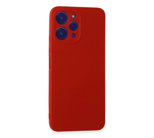 Redmi 12 Kılıf First Silikon - Kırmızı