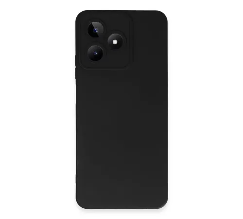 Realme C53 Kılıf Nano içi Kadife Silikon - Siyah