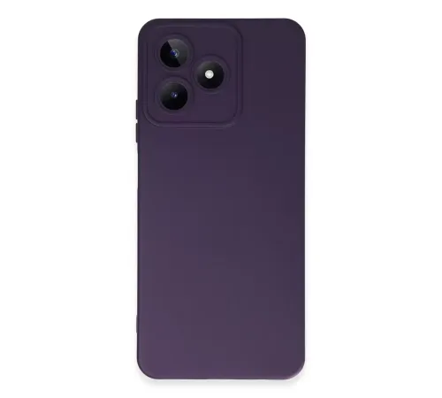 Realme C53 Kılıf Nano içi Kadife Silikon - Mor