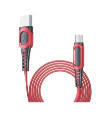 DC01 Süper Hızlı Micro USB Kablo 1M 2.4A - Kırmızı