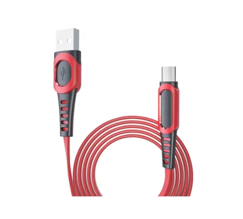 DC01 Süper Hızlı Micro USB Kablo 1M 2.4A - Kırmızı