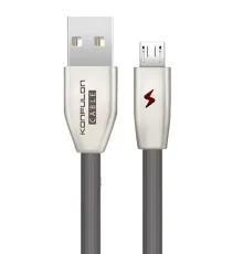 S53 Led Işıklı Micro USB Kablo 1M 3A - Siyah