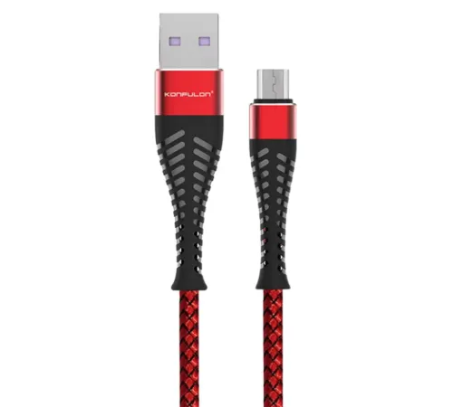 S61 Micro USB Kablo 1.2M 2.1A - Kırmızı