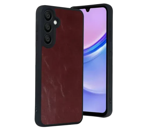 Samsung Galaxy A57 5G Aras Deri Kapak - Bordo