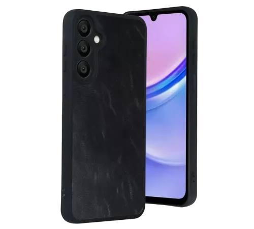 Samsung Galaxy A57 5G Aras Deri Kapak - Siyah