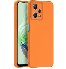Redmi Note 12 Pro 5G Kılıf Nano içi Kadife Silikon - Turuncu