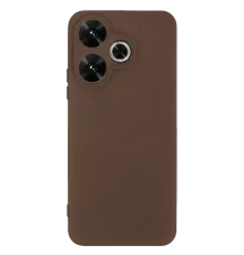 Redmi 13 4G Kılıf First Silikon - Kahverengi