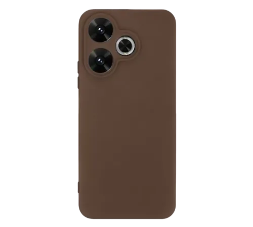 Redmi 13 4G Kılıf First Silikon - Kahverengi