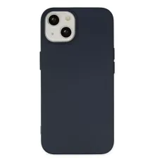 Apple iPhone 15 Kılıf Nano içi Kadife Silikon - Lacivert