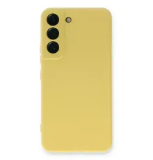 Samsung Galaxy S23 Kılıf Nano içi Kadife Silikon - Sarı