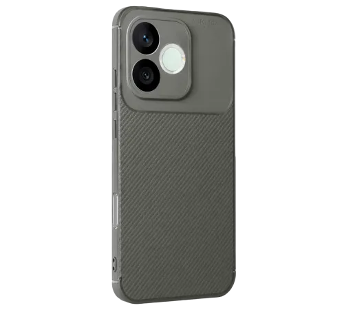 Huawei Honor 600 Lite Auto Focus Karbon Kapak - Gri