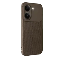 Poco X8 Pro Auto Focus Karbon Kapak - Kahverengi