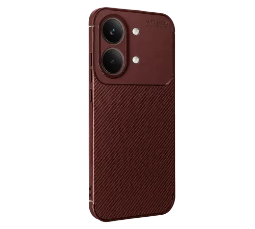Poco X8 Pro Max Auto Focus Karbon Kapak - Bordo