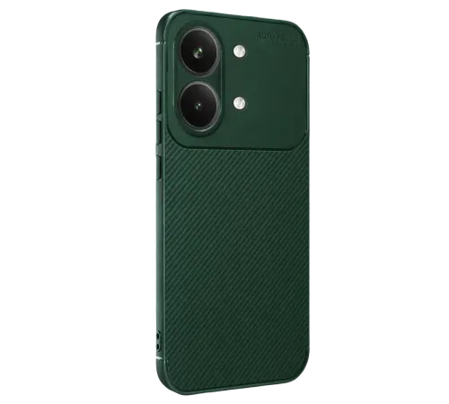 Poco X8 Pro Max Auto Focus Karbon Kapak - Koyu Yeşil