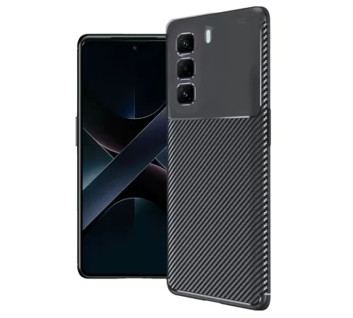 İnfinix Hot 50 Pro Plus 4G Auto Focus Karbon Kapak - Siyah