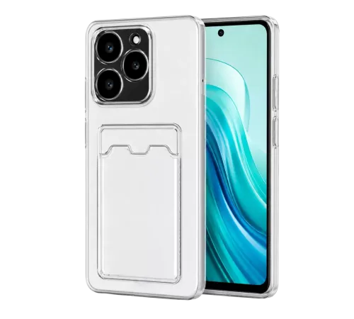 Realme C61 Kılıf Kart Şeffaf Silikon - Şeffaf