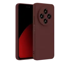 Redmi 14C Kılıf First Silikon - Bordo