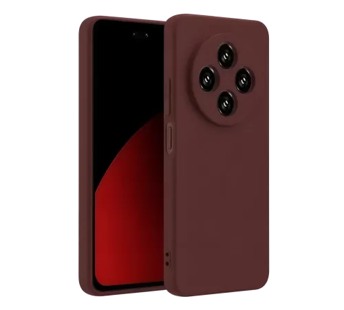 Redmi 14C Kılıf First Silikon - Bordo
