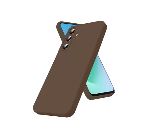 Samsung Galaxy A56 Kılıf First Silikon - Kahverengi