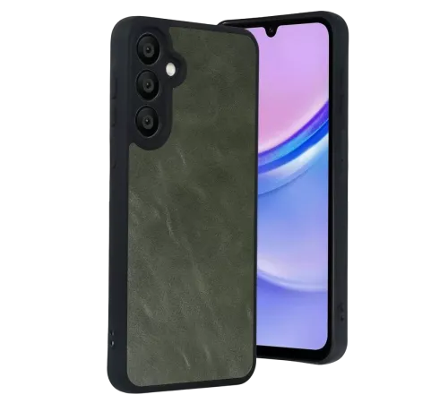 Samsung Galaxy A37 5G Aras Deri Kapak - Yeşil