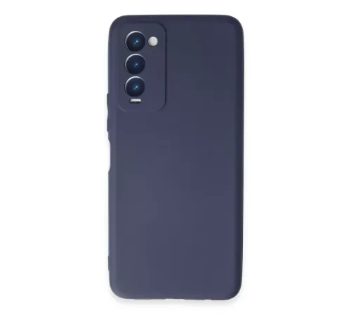 Tecno Camon 18 Kılıf First Silikon - Lacivert