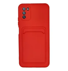 Pocophone M3 Kılıf Kelvin Kartvizitli Silikon - Kırmızı