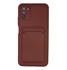 Pocophone M3 Kılıf Kelvin Kartvizitli Silikon - Bordo