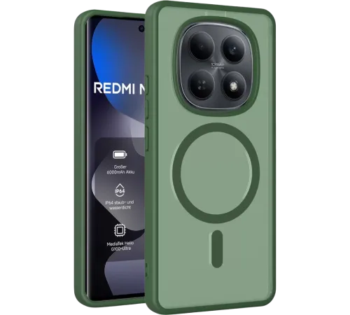 Redmi Note 15 Pro 4G Jota Magsafe Kapak - Koyu Yeşil