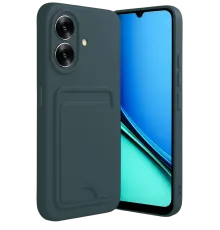 Realme Note 60 Kelvin Kartvizitli Silikon - Koyu Yeşil