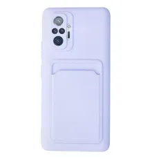 Redmi Note 10 Pro Kılıf Kelvin Kartvizitli Silikon - Lila