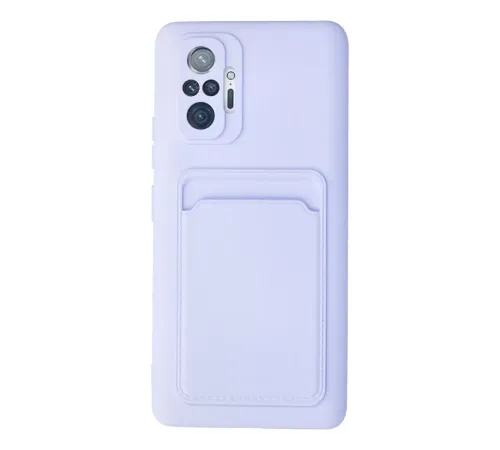 Redmi Note 10 Pro Kılıf Kelvin Kartvizitli Silikon - Lila