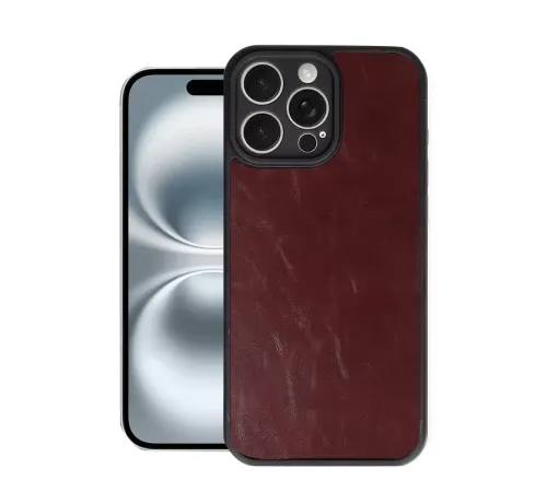 Apple iPhone 16 Pro Max Kılıf Aras Deri Kapak - Bordo