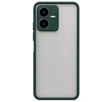 Vivo Y22 2022 Kılıf Montreal Silikon Kapak - Koyu Yeşil