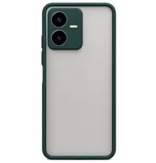 Vivo Y22 2022 Kılıf Montreal Silikon Kapak - Koyu Yeşil