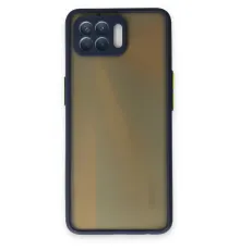 Reno 4 Lite Kılıf Montreal Silikon Kapak - Lacivert
