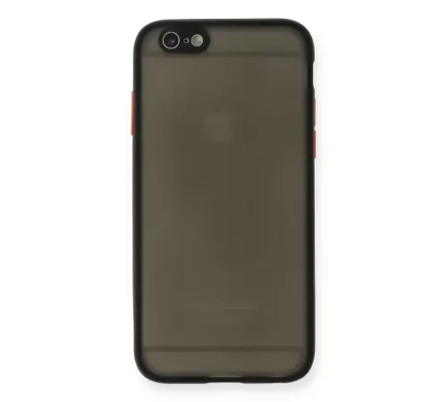 Apple iPhone 6 Kılıf Montreal Silikon Kapak - Siyah