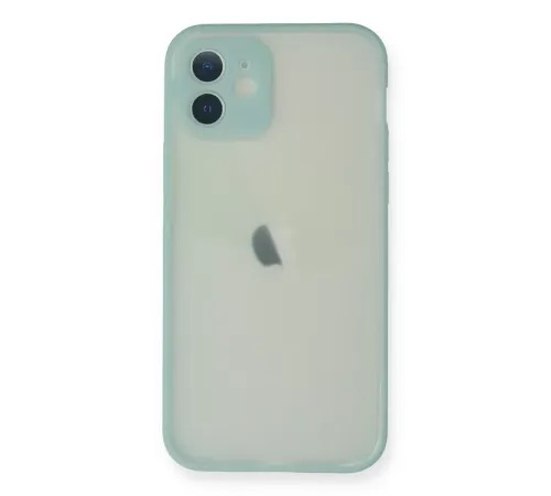 Apple iPhone 11 Pro Max Kılıf Montreal Silikon Kapak - Turkuaz