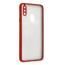 Samsung Galaxy A20S Kılıf Montreal Silikon Kapak - Kırmızı