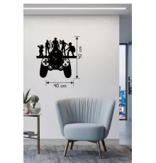 Gamer Oyun Odası Dekoratif Duvar Saati - 40x40 cm Lazer Kesim Ahşap Joystick ve Oyun Karakterli Saat
