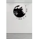Kurt Temalı Lazer Kesim Ahşap Duvar Saati - 40x40 cm Dekoratif