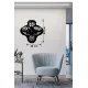 Vosvos ve Retro Araba Temalı Ahşap Duvar Saati - 40x40 cm Lazer Kesim