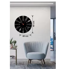 Otomobil Parçaları Tasarım Ahşap Duvar Saati - 40x40 cm Mekanik Saat